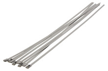 Kabelstrips 360 mm rustfritt stål 10 stk.
